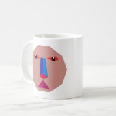 Abstraktes Gesicht Kaffeetasse (Vorderseite Links)