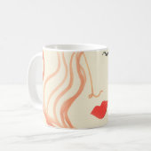 Abstraktes Gesicht Kaffeetasse (Vorderseite Links)