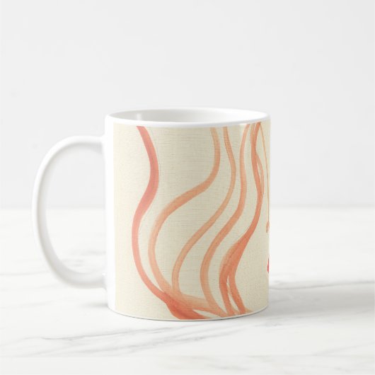 Abstraktes Gesicht Kaffeetasse (Links)