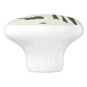 Abstraktes Gesicht. Keramikknauf (Seitenansicht)