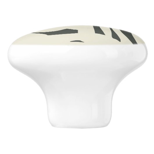 Abstraktes Gesicht. Keramikknauf (Seitenansicht)