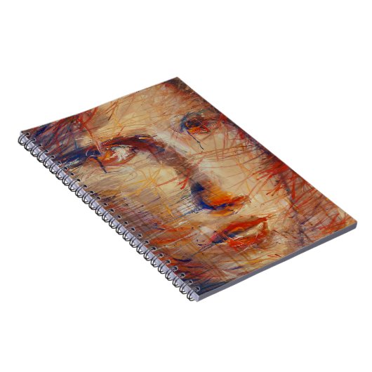 Abstraktes Gesicht Notizblock (Rechte Seite)