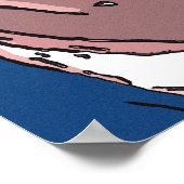 Abstraktes Gesicht Poster (Ecke)