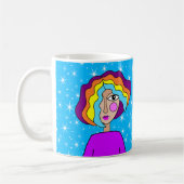 Abstraktes Gesicht Stilvolle Tasse (Links)