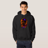 Abstraktes Gesichtdesign Hoodie (Vorne ganz)