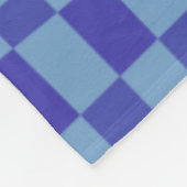 Abstraktes Gestaltungsmuster in Blau  Fleecedecke (Ecke)