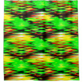 Abstraktes Geständchen in rot und grün Duschvorhang (Vorderseite)