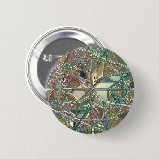 Abstraktes, gestanztes Glas Button (Vorne & Hinten)