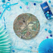 Abstraktes, gestanztes Glas Pappteller (Party)