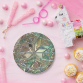 Abstraktes, gestanztes Glas Pappteller (Party)