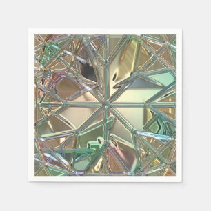 Abstraktes, gestanztes Glas Serviette