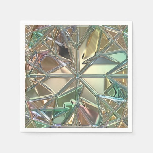 Abstraktes, gestanztes Glas Serviette (Vorderseite)