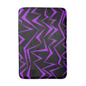 Abstraktes, gewagtes, lebhaftes geometrisches Zick Badematte (Vorderseite Vertikal)