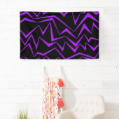 Abstraktes, gewagtes, lebhaftes geometrisches Zick Banner (Insitu)