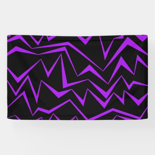 Abstraktes, gewagtes, lebhaftes geometrisches Zick Banner (Horizontal)
