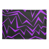 Abstraktes, gewagtes, lebhaftes geometrisches Zick Kissenbezug (Rückseite)