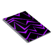 Abstraktes, gewagtes, lebhaftes geometrisches Zick Notizblock (Rechte Seite)