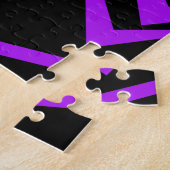 Abstraktes, gewagtes, lebhaftes geometrisches Zick Puzzle (Seite)