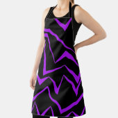 Abstraktes, gewagtes, lebhaftes geometrisches Zick Schürze (InSitu)