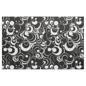 Abstraktes Gewebe aus schwarzen und weißen Kreislä Stoff (Yard (91,4 cm))