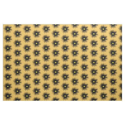 Abstraktes Gewebe aus schwarzer Blume Stoff (Yard (91,4 cm))