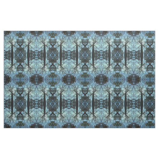 Abstraktes Gewebe der Blauen Baumzweige Stoff (Yard (91,4 cm))