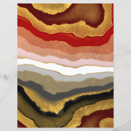 Abstraktes Gilded Agate Scrapbook