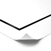 Abstraktes Ginkgo Leaf Line Kunst, Dichtung und Mu Poster (Ecke)