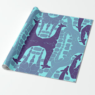 Abstraktes Giraffenmuster Geschenkpapier