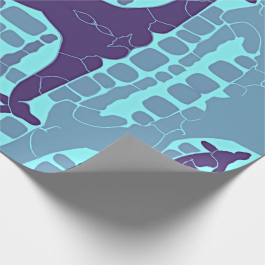 Abstraktes Giraffenmuster Geschenkpapier (Ecke)