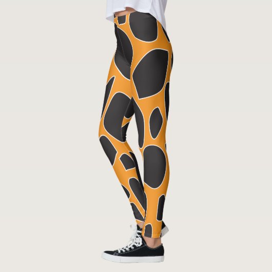 Abstraktes Giraffenmuster Leggings (Links)