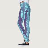 Abstraktes Giraffenmuster Leggings (Links)