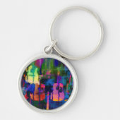 Abstraktes Gitarrendesign Schlüsselanhänger (Vorne)