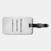 abstraktes Gitterfeld Gepäckanhänger (Rückseite horizontal)