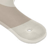 Abstraktes Glas aus Elfenbein und Beige Schneidebrett (Ecke)