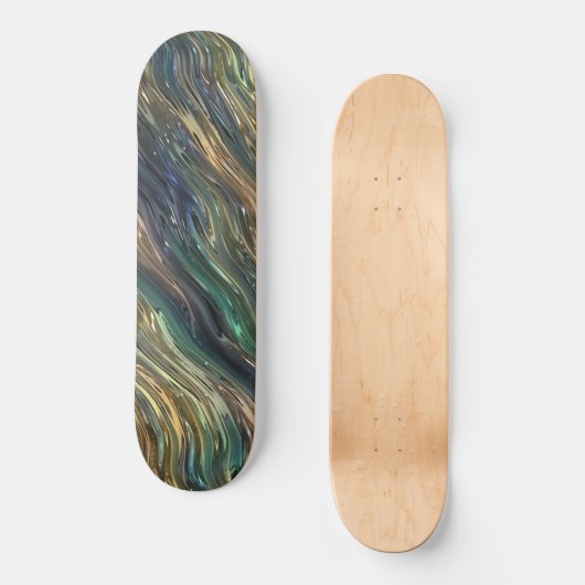 Abstraktes Glas Skateboard (Vorderseite)