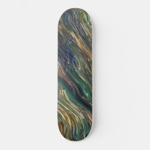 Abstraktes Glas Skateboard
