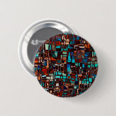 Abstraktes Glasmosaik Button (Vorne & Hinten)