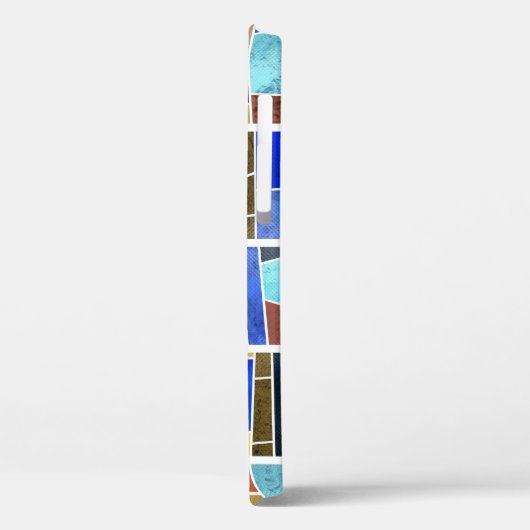 Abstraktes Glasmosaik: hochauflösende Textur. Case-Mate iPhone Hülle (Rückseite / Links)