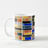 Abstraktes Glasmosaik: hochauflösende Textur. Kaffeetasse (Links)