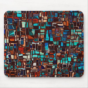 Abstraktes Glasmosaik Mousepad
