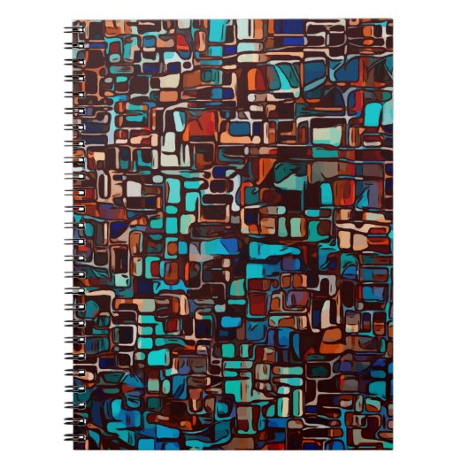 Abstraktes Glasmosaik Notizblock (Vorderseite)