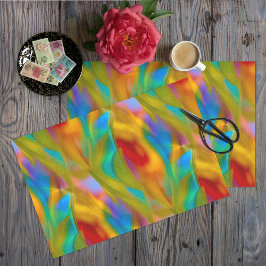 Abstraktes Glass-Dekoupage Seidenpapier