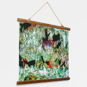 Abstraktes, glattes, weißes Holz, überzogene Tapis Wandteppich Mit Holzrahmen (Gewinkelt)