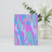 Abstraktes Gletscherparadies Postkarte (Stehend Vorderseite)