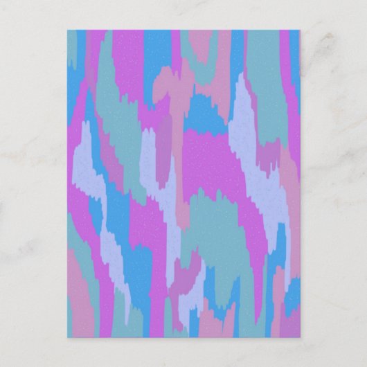 Abstraktes Gletscherparadies Postkarte (Vorderseite)