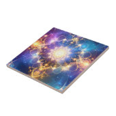 Abstraktes Glühen Lotus Mandala Kunst, Dichtung un Fliese (Seite)