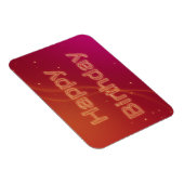 Abstraktes Glühen zum Geburtstag - Flexibles Magne Magnet (Rechte Seite)