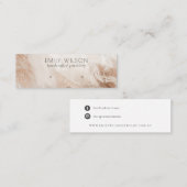 Abstraktes Gold Agate Texture Stuhlvorschau Mini Visitenkarte (Vorne/Hinten)