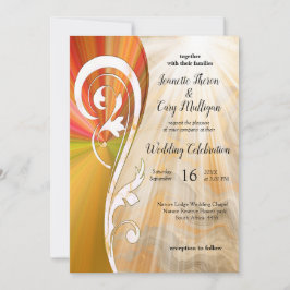 Abstraktes Gold auf schwarzen und gemischten Marmo Einladung